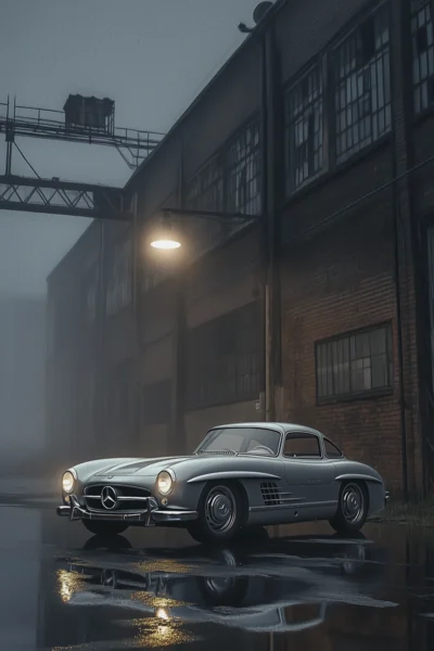 Ferrari 250 GT #1 Mercedes 300 SL #3