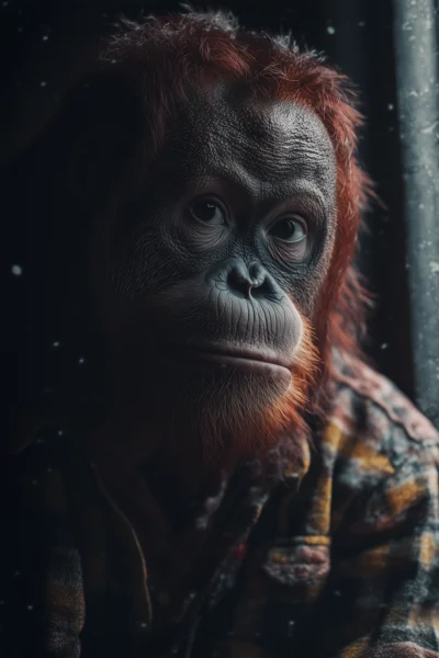 PRINTS ORANGUTAN