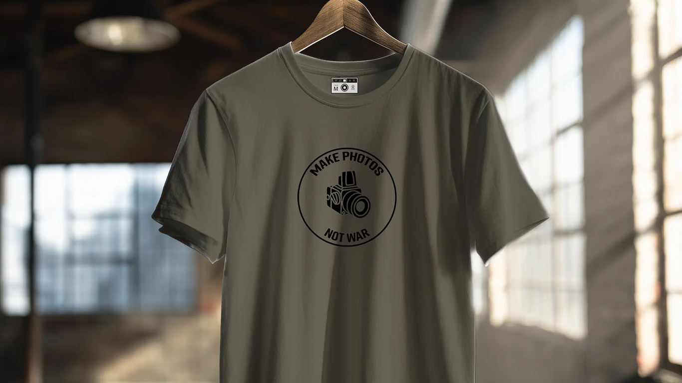 CAMISETA MAKE PHOTO NO WAR CAMISETA MAKE PHOTO NO WAR - Imagen 2